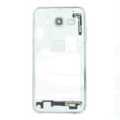 Chassis exterior/traseira de Samsung J5 J500 com rebordo prateado